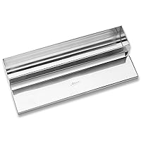 Ateco Stainless Steel Terrine Mold with Cover, Round Bottom, 11.75 by 2.25-Inches