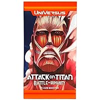 UniVersus Attack on Titan: Battle for Humanity - Booster Pack- 11 Additional Game Card Pack, Randomly Assorted, Deck-Building Collectible Card Game