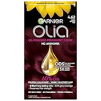 Hair Color Olia Ammonia-Free Brilliant Color Oil-Rich Permanent Hair Dye, 4.62 Dark Garnet Red, 1 Count (Packaging May Vary)