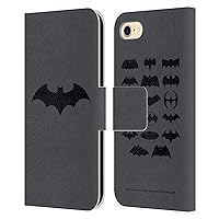 Head Case Designs Officially Licensed Batman DC Comics Hush Logos Leather Book Wallet Case Cover Compatible with Apple iPhone 7/8 / SE 2020 & 2022