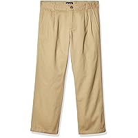 The Children's Place Boys' Husky Chino Pants, Pleated Front