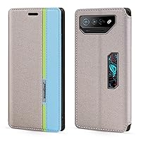 for Asus ROG Phone 7 Ultimate Case, Fashion Multicolor Magnetic Closure Leather Flip Case Cover with Card Holder for Asus ROG Phone 7 Pro (6.78”)