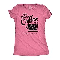 Womens A Day Without Coffee is Like Just Kidding I Have No Idea T Shirt Funny