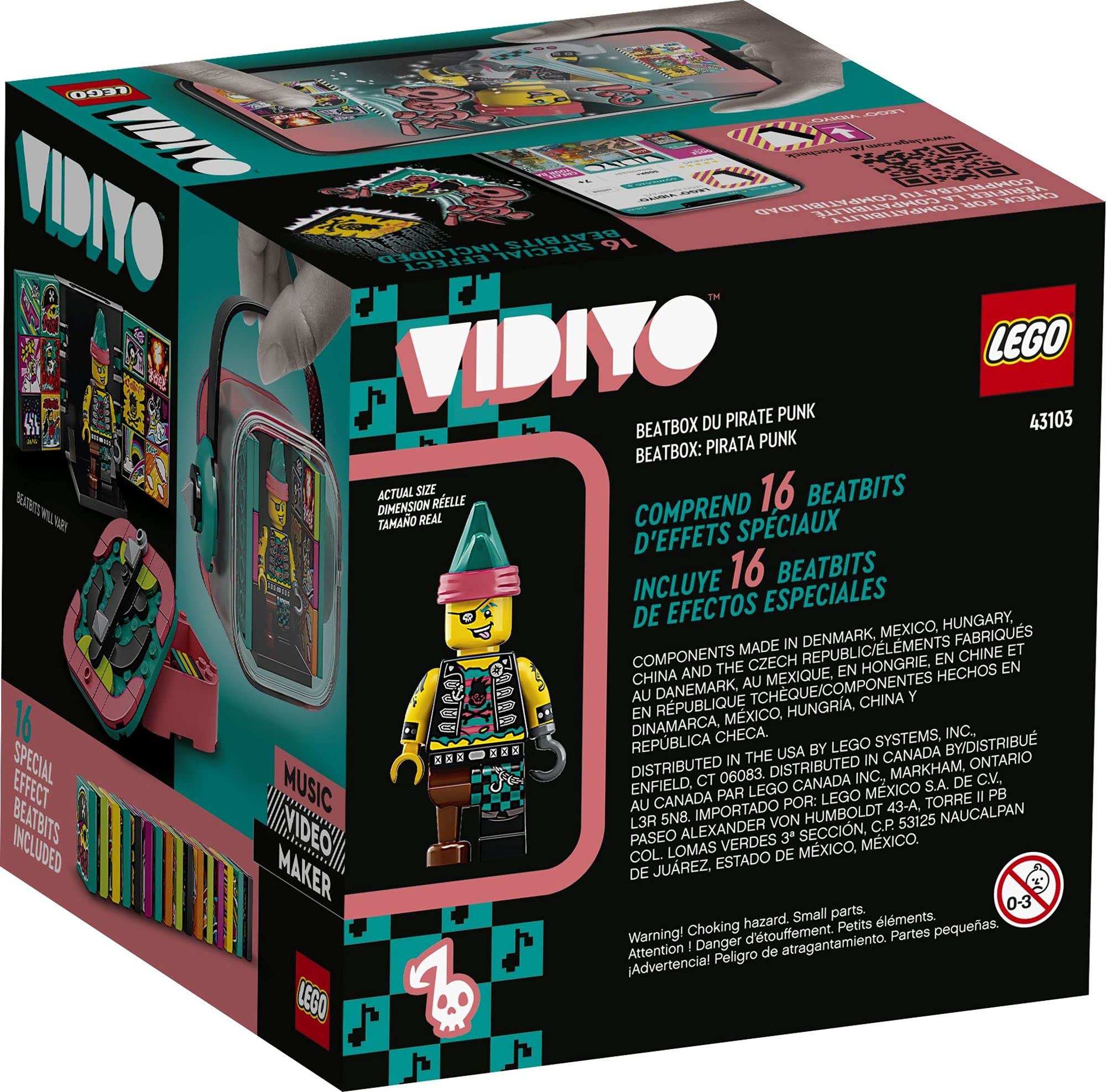 LEGO VIDIYO Punk Pirate Beatbox 43103 Building Kit with Minifigure; Creative Kids Will Love Producing Music Videos Full of Songs, Dance Moves and Special Effects, New 2021 (73 Pieces)