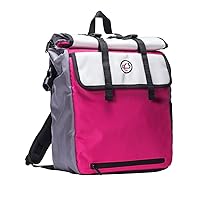Case-It Laptop Backpack 2.0 with Hide-Away Binder Holder, Fits 13 Inch and Some 15 Inch Laptops, Magenta (BKP-202-MAG)
