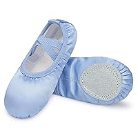 Stelle Ballet Shoes for Toddler Girls Satin/Glitter Ballet Slippers Dance Shoes(Toddler/Little/Big Kids)