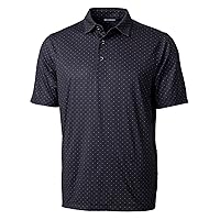 Cutter & Buck Big & Tall Pike Double Dot Print Stretch Mens Big and Tall Short Sleeve Polo