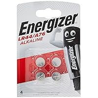 Energizer LR44/A76 Alkaline Batteries, 1.5V, Pack of 4