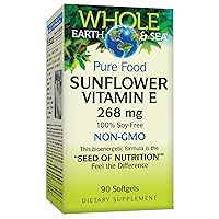 Whole Earth & Sea from Natural Factors, Sunflower Vitamin E, Whole Food Supplement