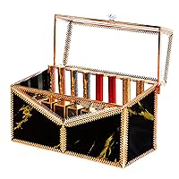 Lipstick Organizer Holder - 24 Spaces, Tempered Glass Lip Gloss and Perfume Organizer,Great Gift for Her, Vanity Lipstick Holder and Organizer.