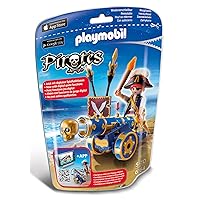 Playmobil Blue Interactive Cannon with Pirate Building Kit