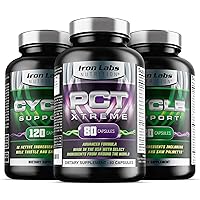 Iron Labs Nutrition Cycle Support and PCT Xtreme - 2 Months x Cycle Support and 1 Month x PCT Support (3 Months Total)