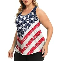 Women's Plus Size Workout Tank Tops Racerback Loose Fit Sport Athletic Tops Yoga Running Summer Shirts
