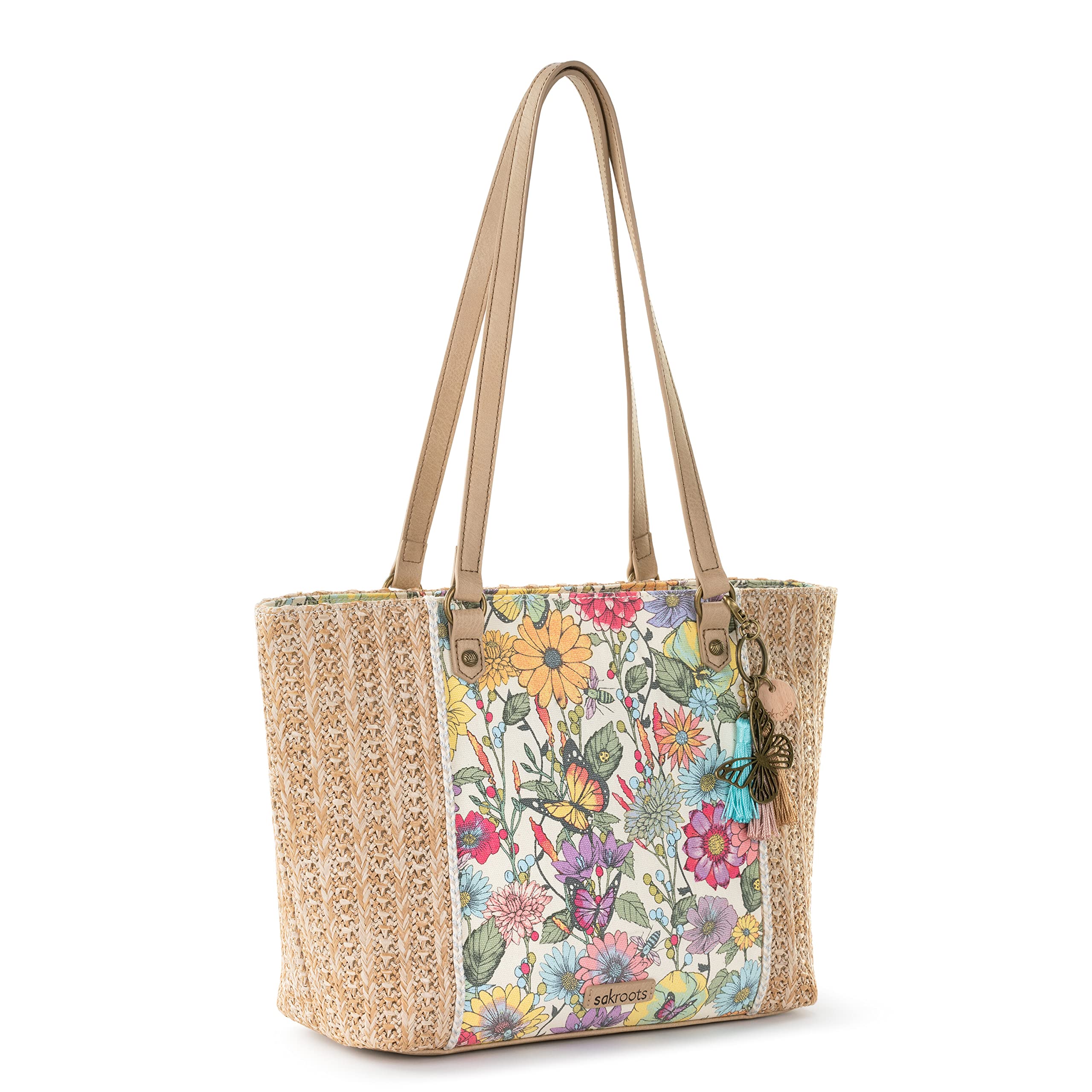 Sakroots Meadow Straw Tote