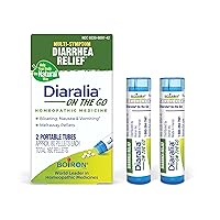 Boiron Diaralia On The Go for Diarrhea Relief, Gas, Bloating, Intestinal Pain, and Traveler's Diarrhea - 2 Count (160 Pellets)