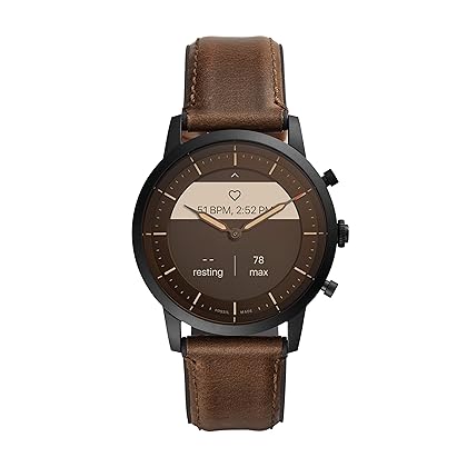 Fossil Men's Collider Hybrid Smartwatch HR with Always-On Readout Display, Heart Rate, Activity Tracking, Smartphone Notifications, Message Previews