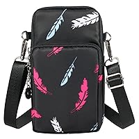 Cell Phone Purse Holder Armband Cross-Body Bag Wallet for Samsung Galaxy S23 Ultra S22 Ultra S21 S20 Plus A03s A12 A14 A23 A53 Moto G Power Stylus G Pure iPhone 14 Plus Google Pixel 7 6 Pro