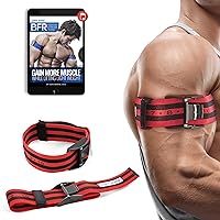 BFR BANDS Blood Flow Restriction Bands, Exercise Straps for Occlusion Training, Gym Workout & Weight Lifting, Resistance Bands Help Increase Muscle Mass in Women & Men