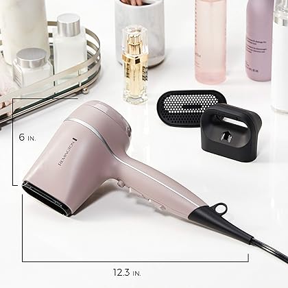 Remington Pro Wet2style Hair Dryer, With Ionic & Ceramic Drying Technology, Mauve, 1875 Watts of Drying Power