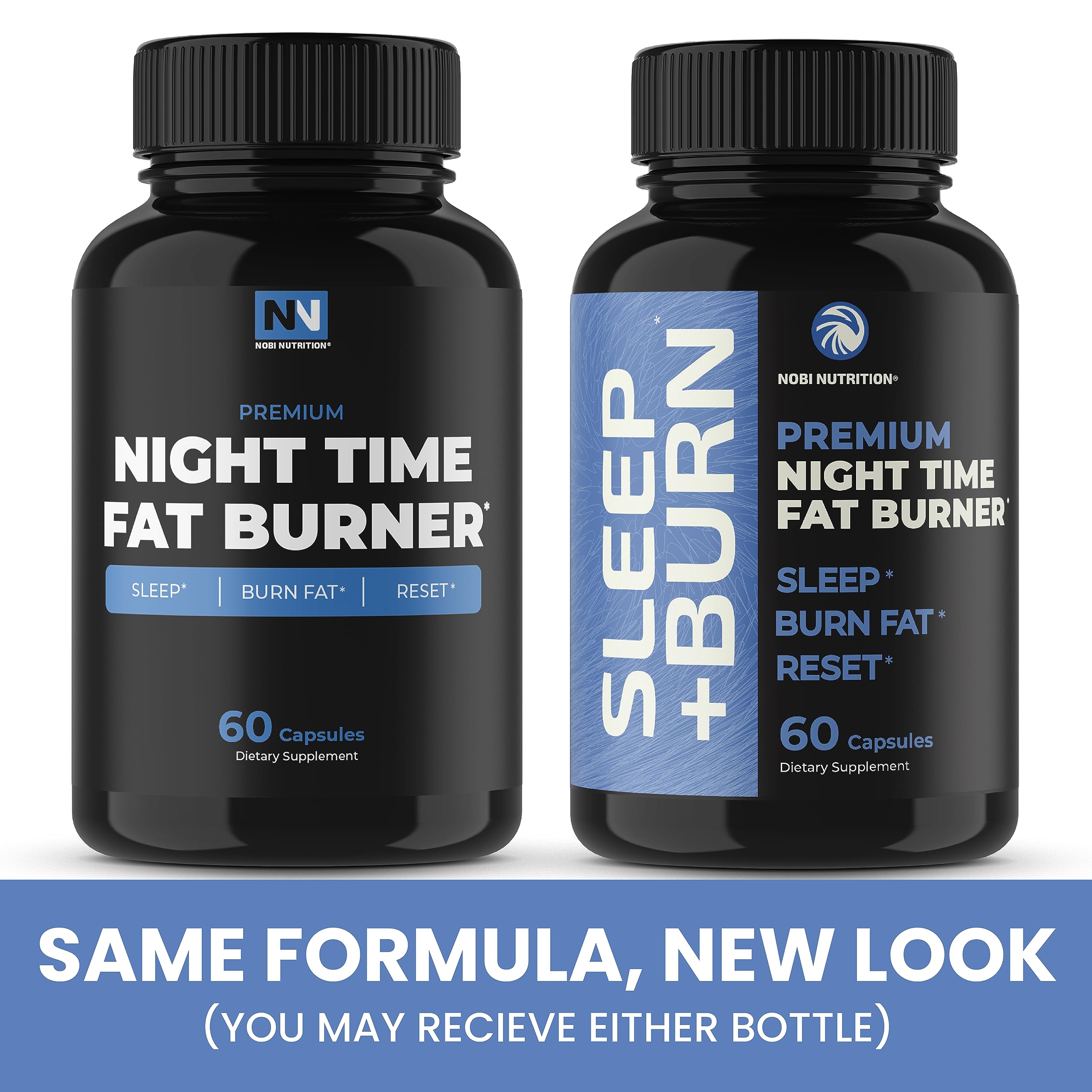 Night Time Fat Burner | Shred Fat While You Sleep | Hunger Suppressant, Carb Blocker & Weight Loss Support Supplements | Burn Belly Fat, Support Metabolism & Fall Asleep Fast | 60 Nighttime Pills