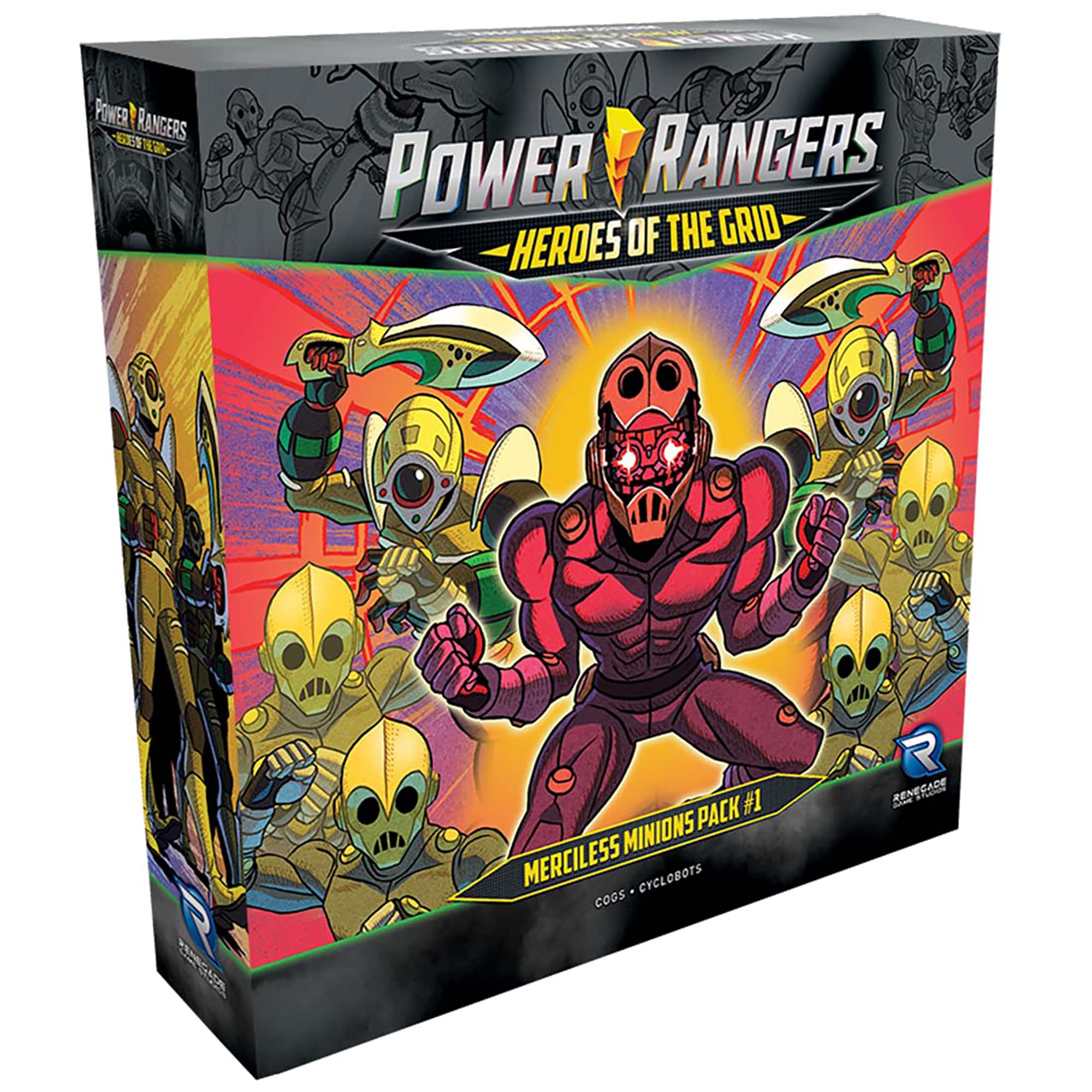Power Rangers Heroes of The Grid: Merciless Minions Pack #1 - Expansion to Heroes of The Grid. 2-5 Players, Ages 14+, 45-60 Min Game Play
