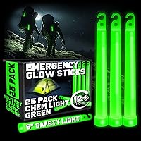 PartySticks Glow Sticks Party Supplies for Kids and Adults (25pk Assorted) - 6 inch Bulk Glow Light Up Sticks Party Favors, Glow in The Dark Party