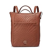 Cole Haan Small Grand Ambition Convertible Backpack British Tan/Woven One Size