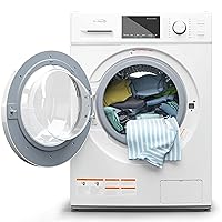 KoolMore 2-in-1 Front Load Washer and Dryer Combo, 2.7 Cu. Ft., for Apartment, Dorm, RV, 16 Wash and 4 Dry Cycles, Compact Space Saver [White] [120V] (FLC-3CWH)