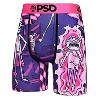 PSD Men's Rick and Morty Boxer Briefs - Breathable and Supportive Men's Underwear with Moisture-Wicking Fabric