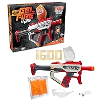 Nerf Pro Gelfire Mythic Blaster, 1,600 Gelfire Rounds, Hopper, Rechargeable Battery, Goggles