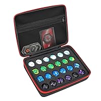 Organizer Storage Case Compatible with Bakugan, BakuCores and Armored Alliance, Geogan Rising Battle Action Figure, Can Hold 24 PCS
