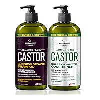 Superior Growth Jamaican Black Castor Shampoo 33.8oz & Conditioner 33.8oz - 2-PC Shampoo & Conditioner for Hair Growth