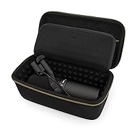 CASEMATIX Studio Case Compatible with Rode PodMic, Shure SM7B Microphone and Other Large Podcast Mics with XLR Recording Accessories - Includes Podcasting Mic Bag Only