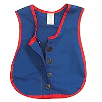 Children's Factory Manual Dexterity Combo Zipper/Button Vest Classroom Furniture (CF361-319) Blue 17.5 x 13.5