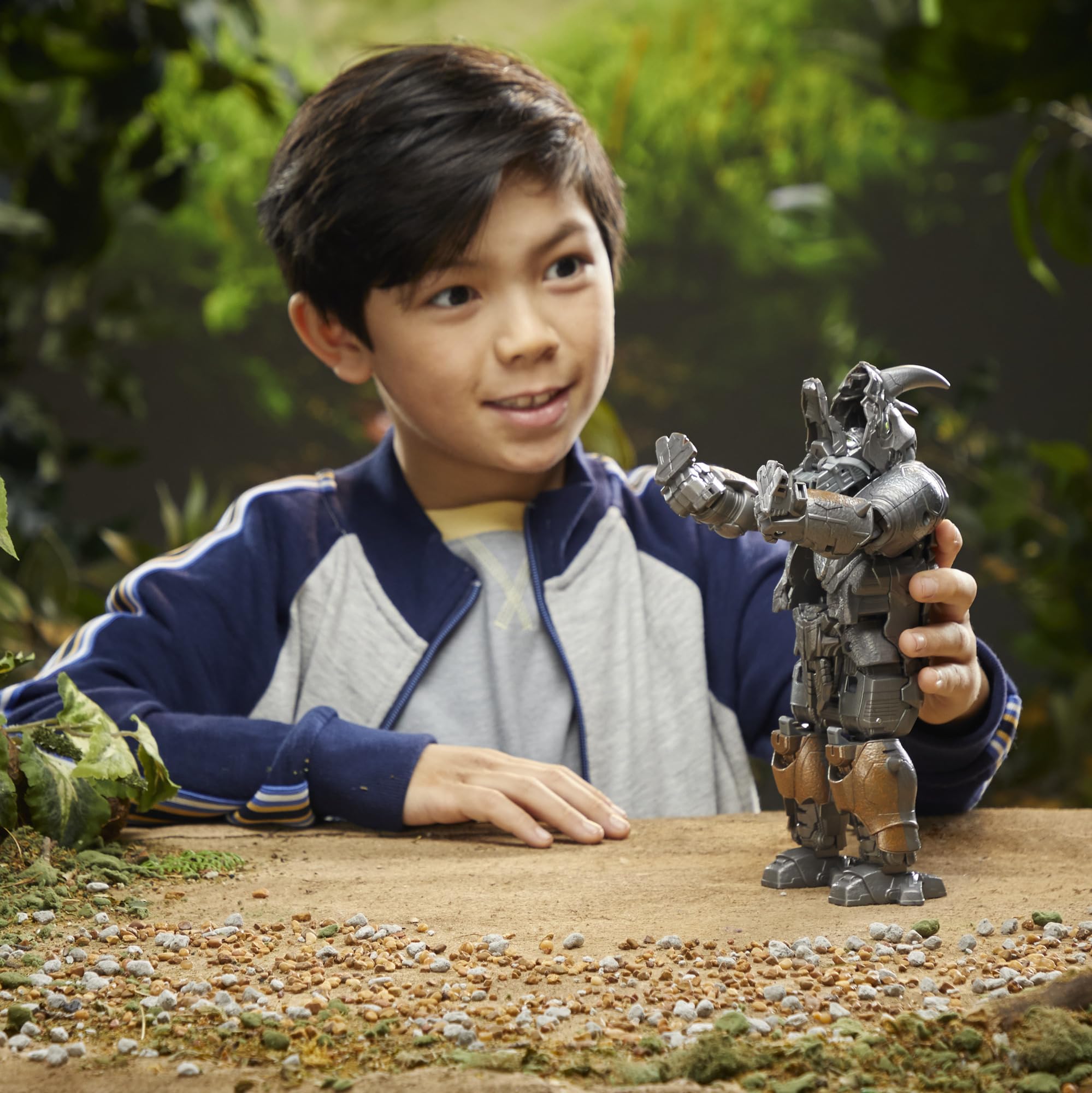 Transformers Toys Rise of The Beasts Movie, Smash Changer Rhinox Converting Action Figure for Ages 6 and up, 9-inch