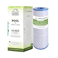 PLF90A Pool Filter Replacement for Hayward C900, CX900RE, Pleatco PA90, Sta-Rite PXC95, Unicel C-8409, Ultral-B6, Filbur FC-1292, PXC95, 90 sq.ft 17 3/8