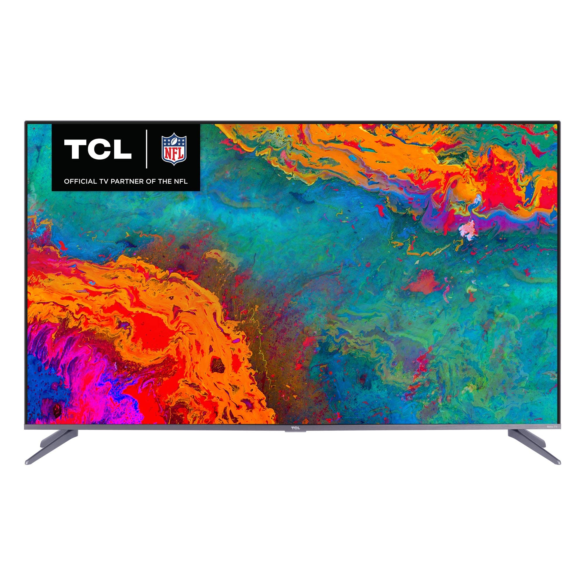 TCL 65-inch 5-Series 4K UHD Dolby Vision HDR QLED Roku Smart TV - 65S535, 2021 Model,Black