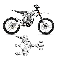 Kungfu Graphics Custom Decal Kit for Talaria Dirt Bike Sting R （with Front Plate, Talaria Fork）, White Grey Black, TLSTR4023N045-KOR