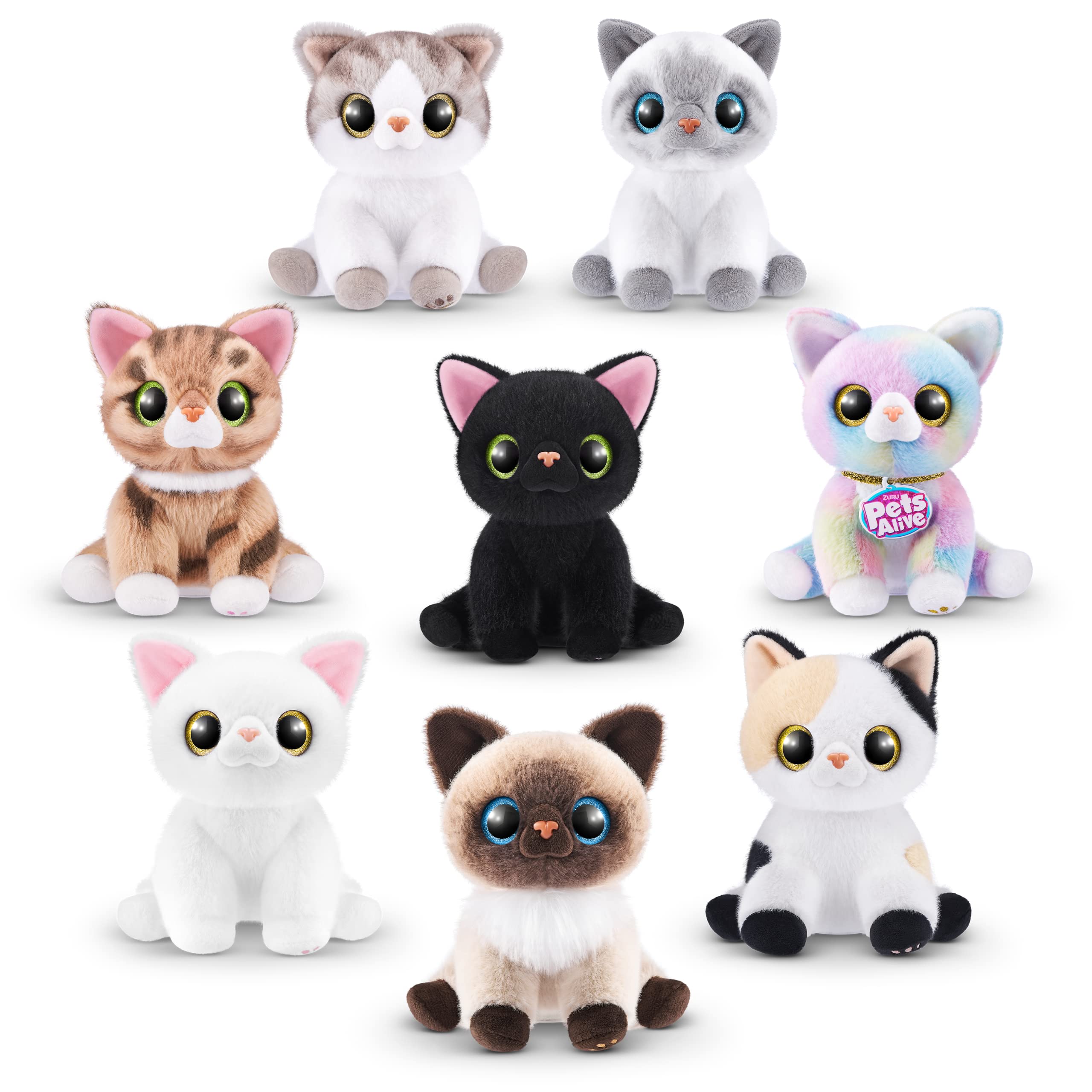 Pets Alive Smitten Kittens Surprise (Siamese Cat Mooloo) by ZURU Nurture Play Soft Toy Unboxing Adopt Interactive 10 Sounds