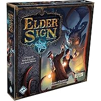 Fantasy Flight Games Elder Sign Board Game - Supernatural Intrigue, Cooperative Dice Adventure! Horror Mystery Game, Ages 14+, 1-8 Players, 1-2 Hour Playtime, Made
