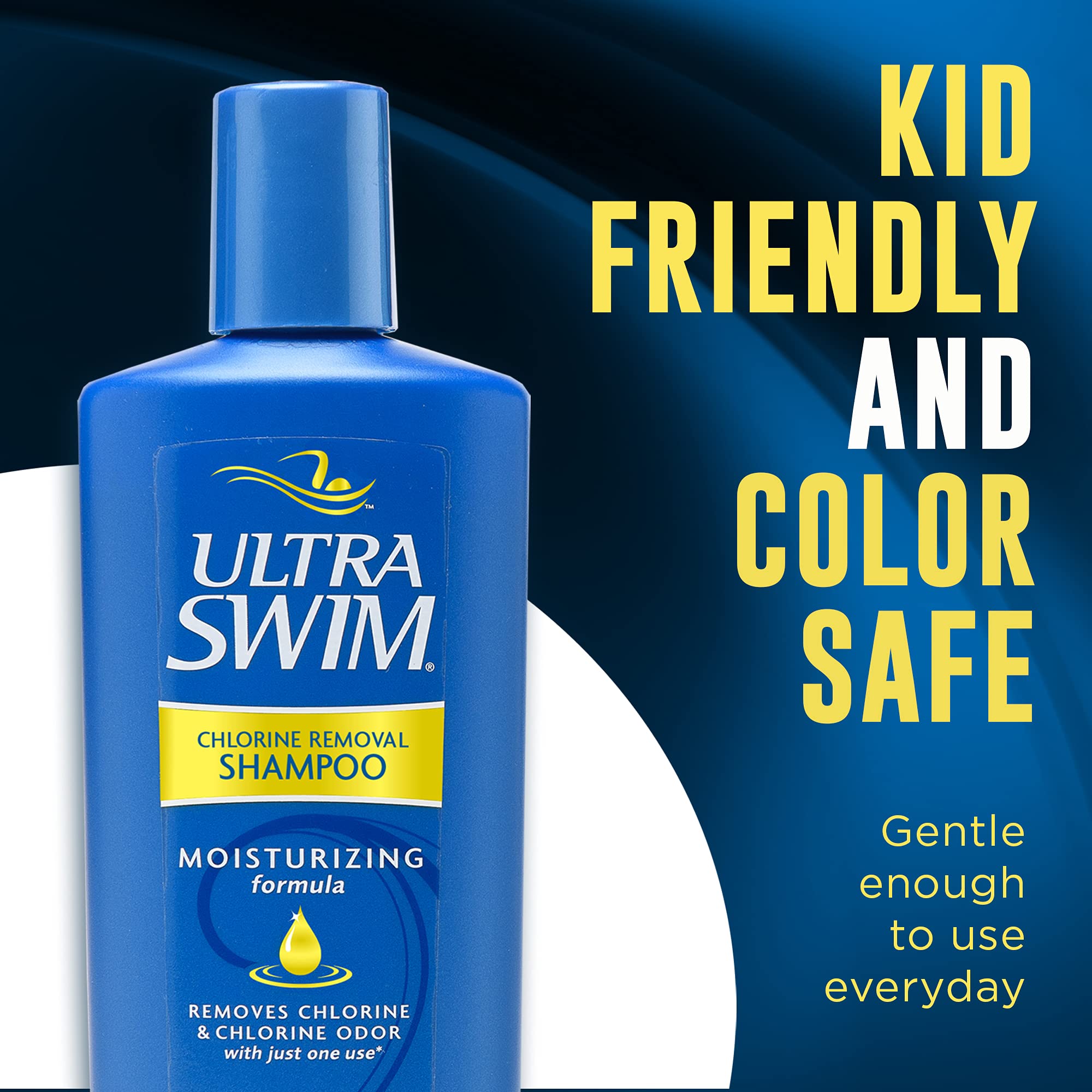 Ultra Swim Chlorine Removal & Hard Water Treatment Moisturizing Shampoo, 7 Ounce