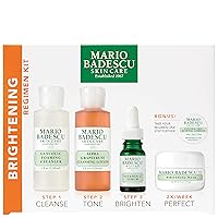 The Brightening Kit, 5 Piece Kit With Glycolic Foaming Cleanser, Alpha Grapefruit Cleansing Lotion, Vitamin C Serum, Whitening Mask & Glycolic Skin Renewal Complex