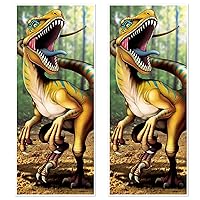 Beistle Plastic Dinosaur Door Covers, 6' x 30