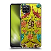 Head Case Designs Velvet, Snakes, and Birds Printed Patches and Fabrics Soft Gel Case Compatible with Samsung Galaxy A12 (2020)