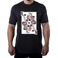 Funny Hipster King of Hearts Couple's, Valentine Shirts, Graphic Men's Shirts