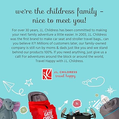 J.L. Childress Ultimate Backpack PREMIUM Padded Car Seat Travel Bag - Thick Padding, Heavy Duty Car Seat Backpack - Gate Check Bag for Car Seats - Fits All Car Seats & Booster Seats - Black