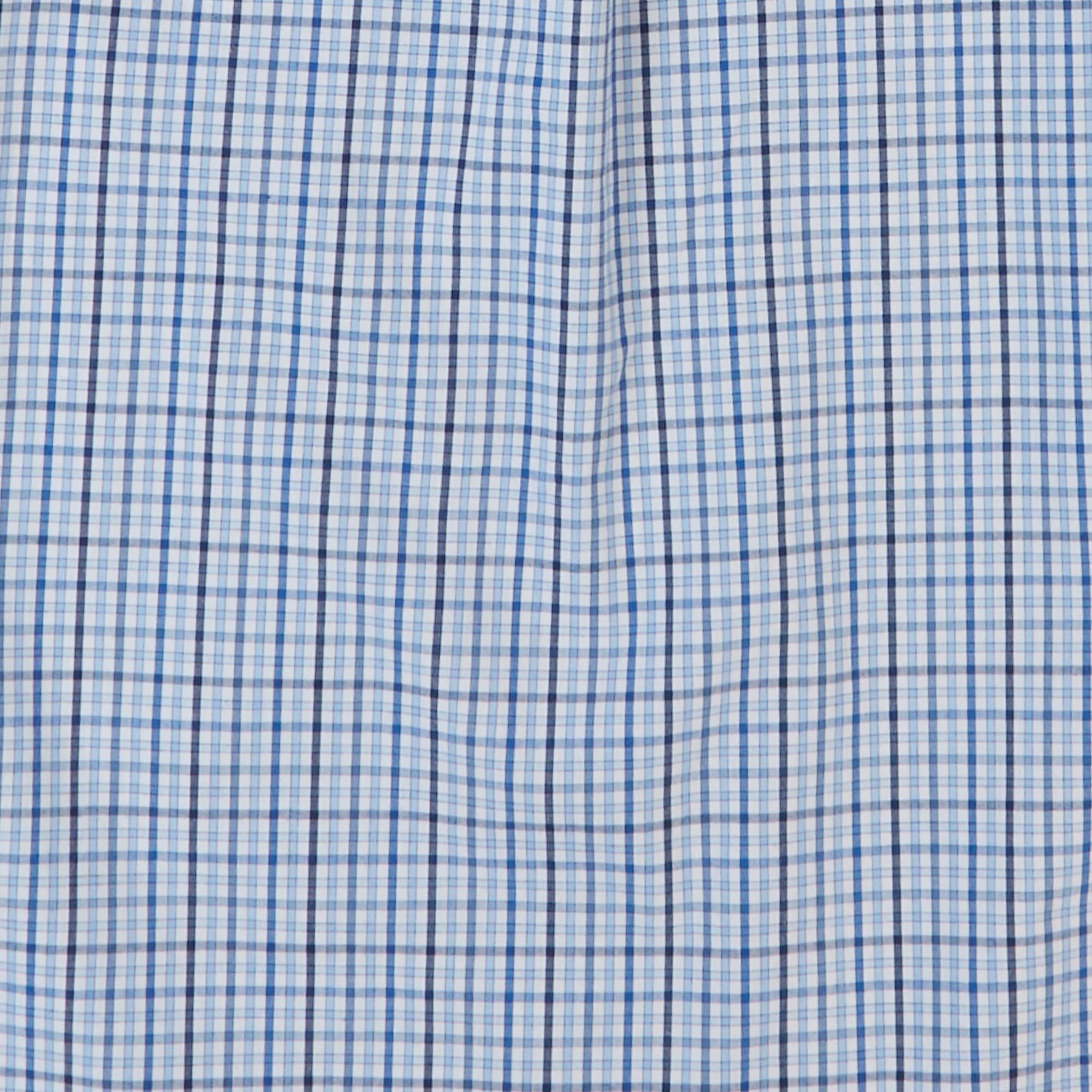 IZOD Mens Woven Stripe Button-Up Long Sleeve Shirt Medium Blue/White