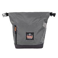 Ergodyne Arsenal 5186 Respirator Mask Storage Bag, Fits Half and Full Face Respirators, Adjustable Roll Top Closure,Gray