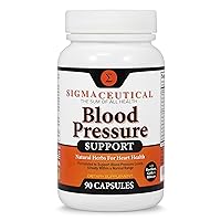 Premium Blood Pressure Support Formula - High Blood Pressure Supplement with Hawthorn Extract, Olive Leaf, Garlic Extract & Hibiscus Supplement - Blood Pressure Medicine - 90 Capsules