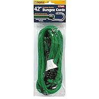 CargoLoc 62325 Bungee Cords with High Tensile Steel Hooks, 42-Inch, Green